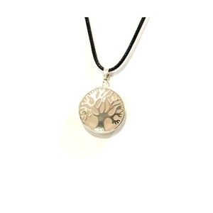 Rose Quartz Crystal Life Of The Tree Pendant Necklace With Premium Wax Cord 18"